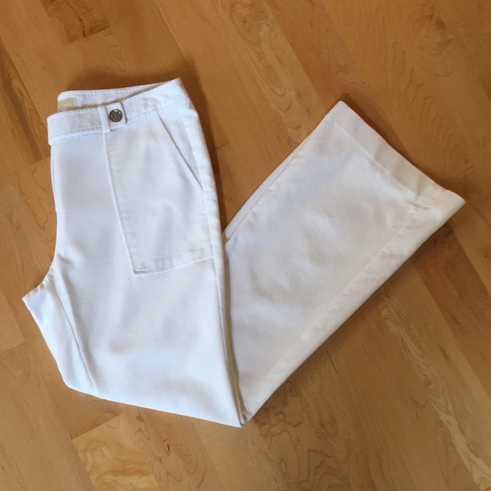 MICHAEL Michael Kors Solid White Pants
